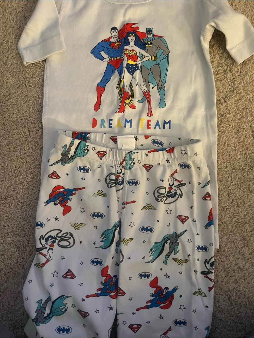 Hanna Andersson DC Comics Dream Team Kids Short John Pajama Set